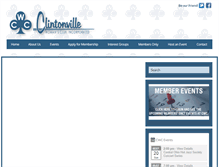 Tablet Screenshot of clintonvillewomansclub.org